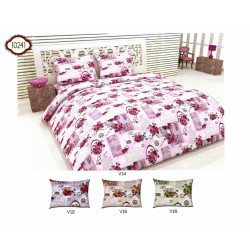 100% ПАМУЧНО Спално Бельо ROZE